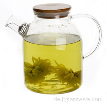 Teekanne aus Glas mit hohem Borosilikatglasgehalt und Teesieb